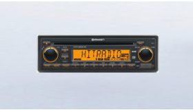 Autoradio 24 Volt FM RDS Tuner mit CD/MP3/WMA/USB, orange